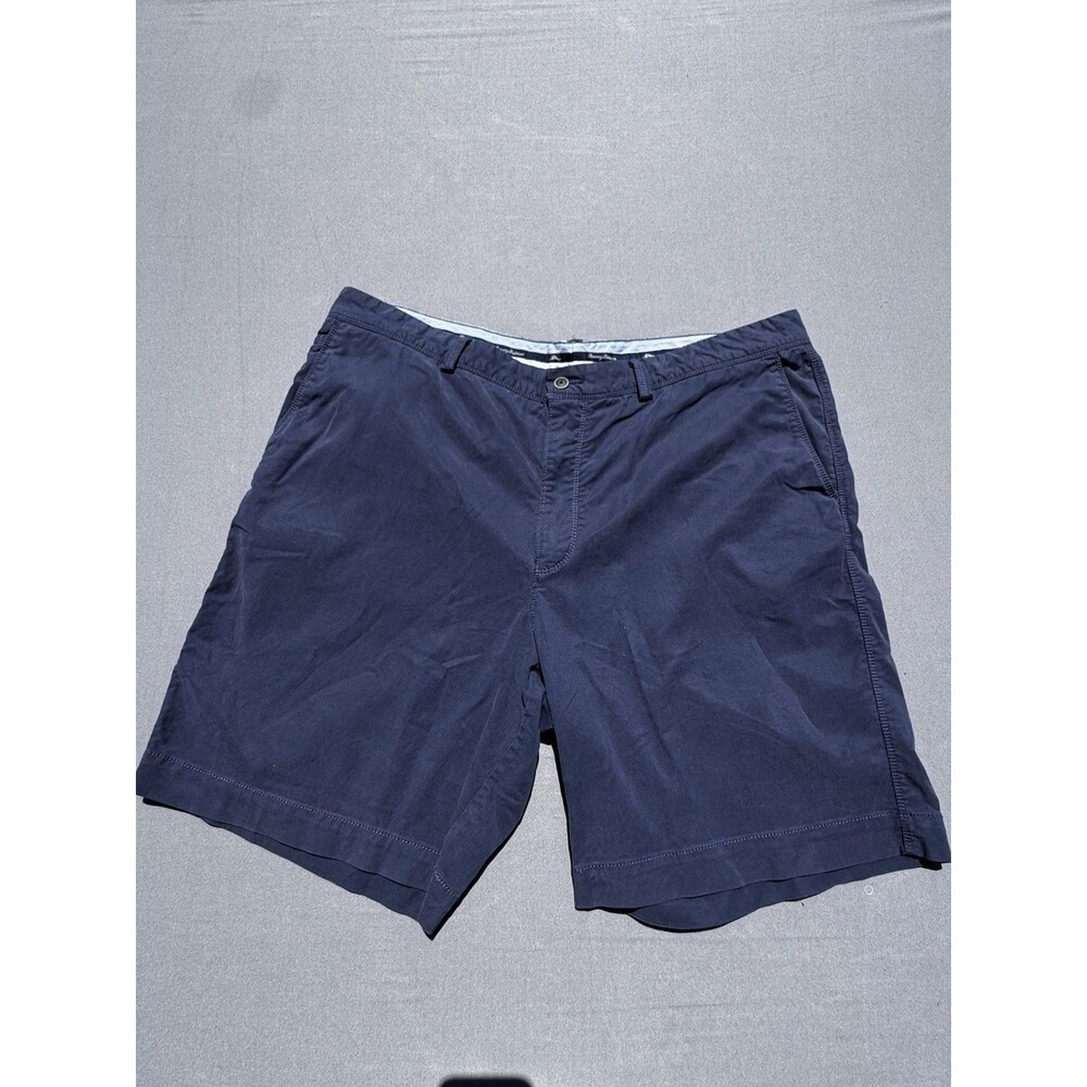 Tommy Bahama Men's Boracay Chino Shorts Flat Front Classic Cotton Blue Sz 42
